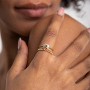 Elephant Band Ring In Gold Material