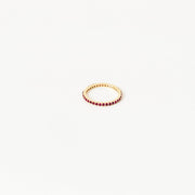Birthstone Eternity Ring In Gold Material