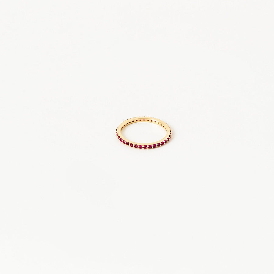 Birthstone Eternity Ring In Gold Material