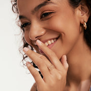 Daisy Flower Ring  Gold Material