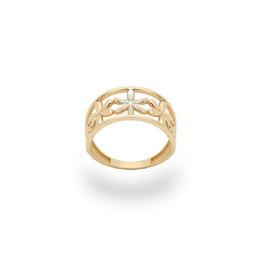 Daisy Flower Ring  Gold Material