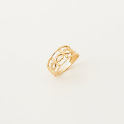 Daisy Flower Ring  Gold Material