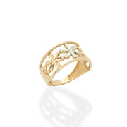 Daisy Flower Ring  Gold Material